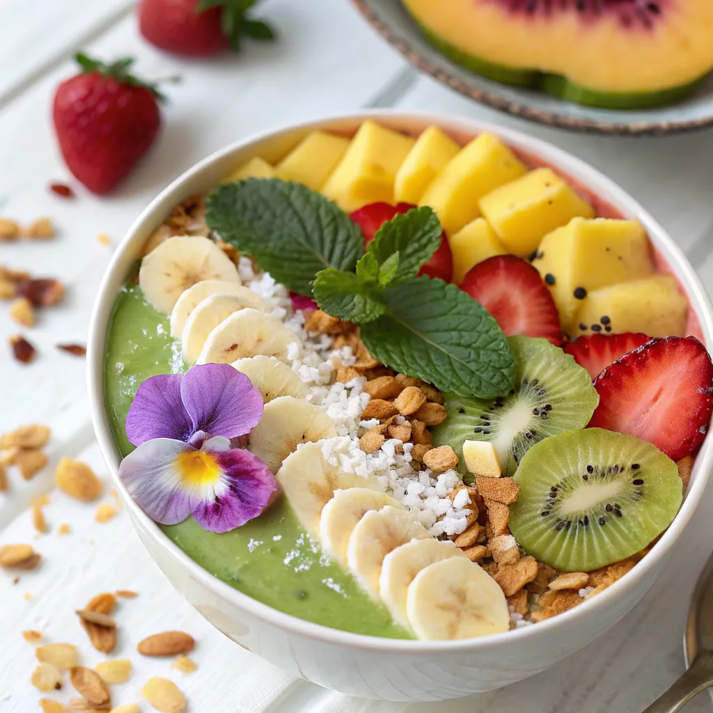 Tropical smoothie bowl